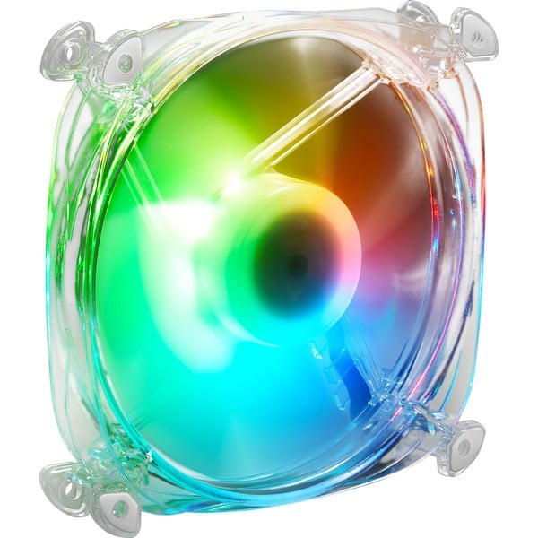 120mm Sharkoon SHARK Disc RGB Fan (transparent, 120 mm)