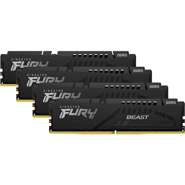 128GB 5600MT/s DDR5 CL40 DIMM (Kit of 4) FURY Beast RGB XMP