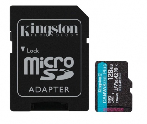 128GB microSDXC Canvas Go Plus Gen4 200MB/s A2 U3 V30 Card
