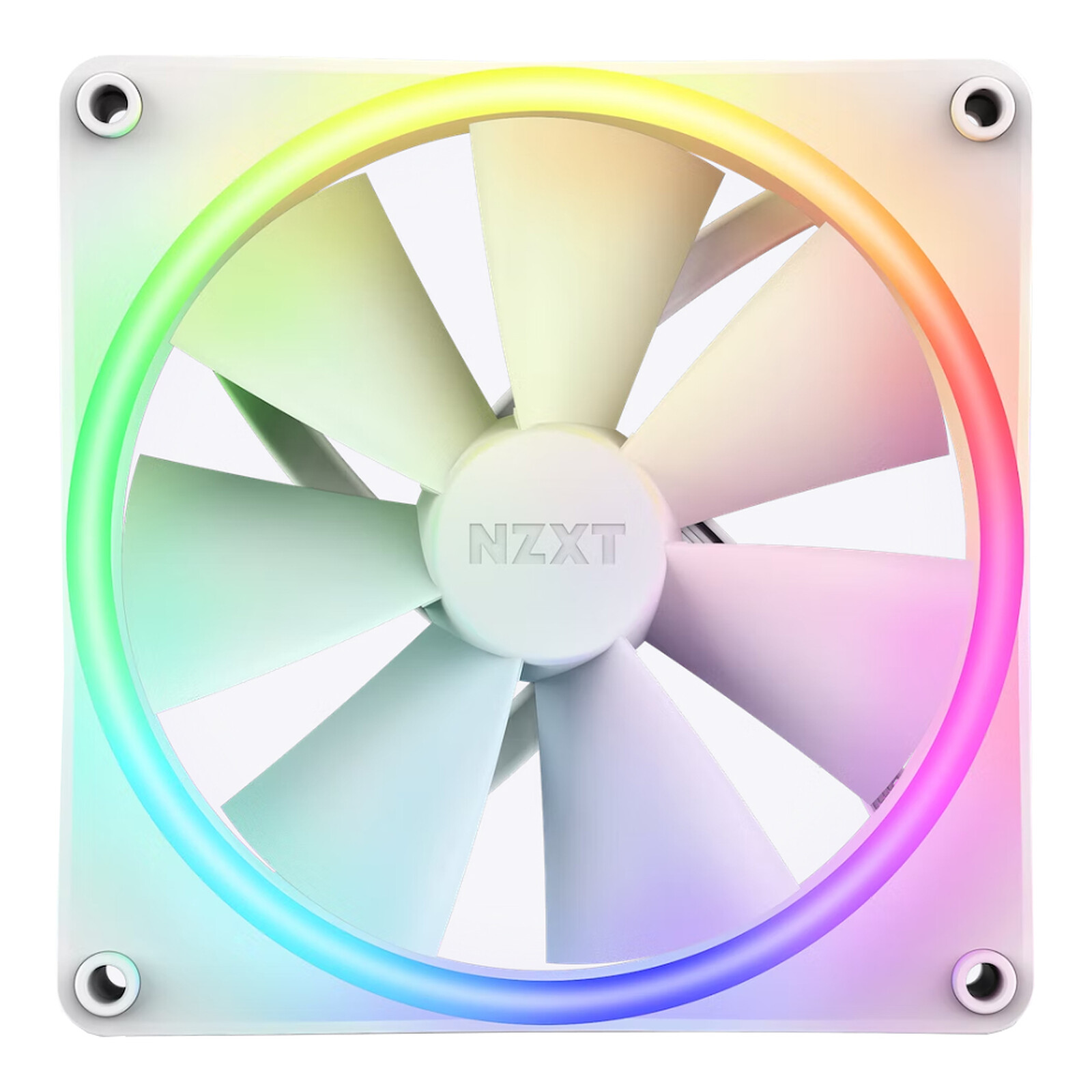 140mm NZXT F-Serie F140 RGB DUO L&uuml;fter Single White RF-D14SF