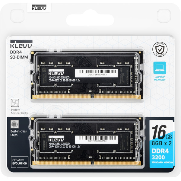 16 GB DDR4-3200 (2x 8 GB) laptopgeheugen