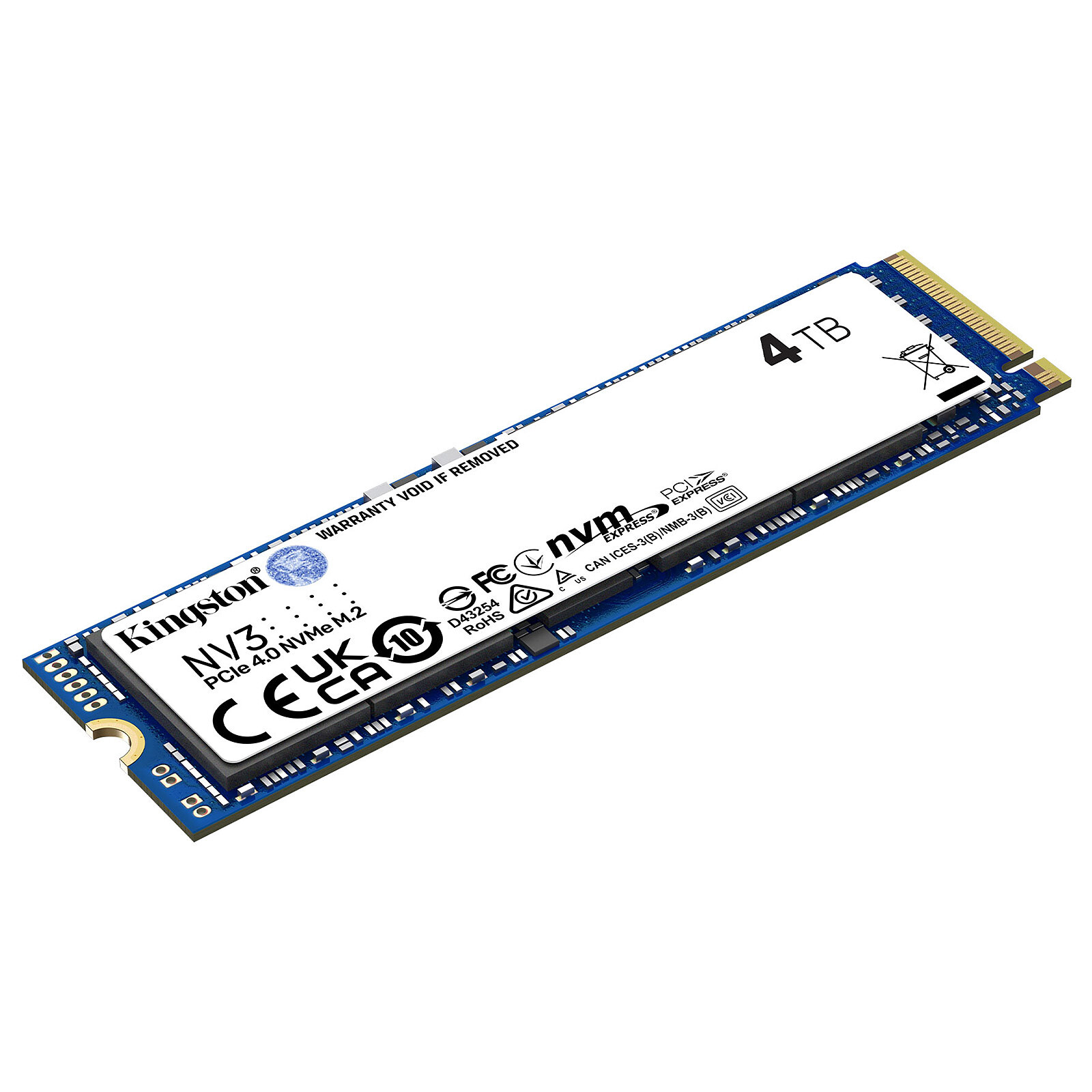 SSD M.2 2280 NV3 4TB 3D NAND NVMe PCIe Gen 4.0x4 - KINGSTON