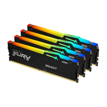 64GB 5200MT/s DDR5 CL40 DIMM (Kit of 4) FURY Beast RGB XMP