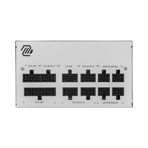 850 W 100 - 240 V 47 - 63 HzConector de alimenta&ccedil;&atilde;o de motherboard: 20+4 pin ATXPC ATX 80 PLUS GoldAtivo 12 cmBranco