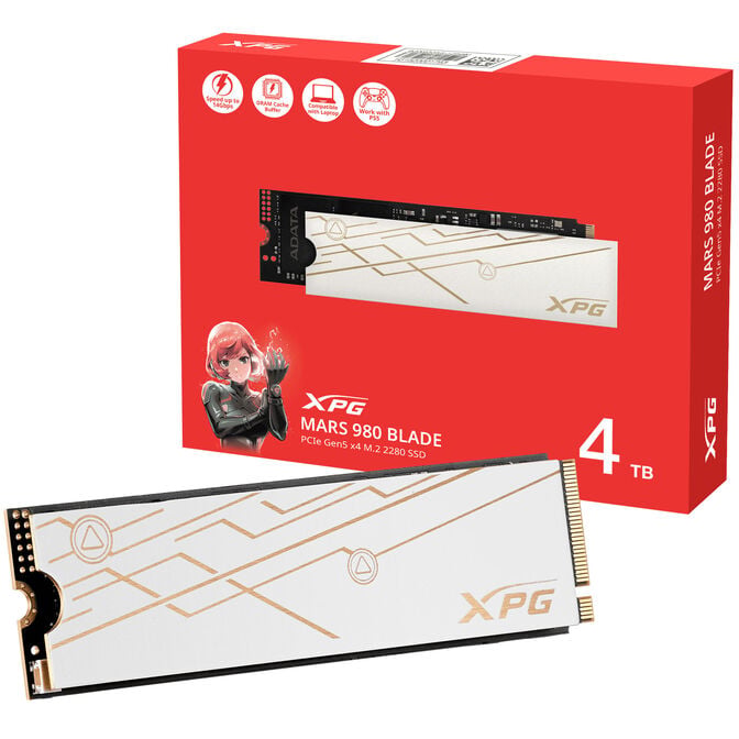 A-Data XPG Mars 980 Blade SSD - 4TB - PCIe 5.0 - M.2 2280