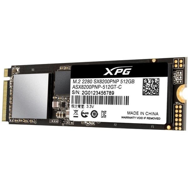 A-Data XPG SX8200 Pro SSD - 512GB - M.2 2280 (80mm) PCIe 3.0
