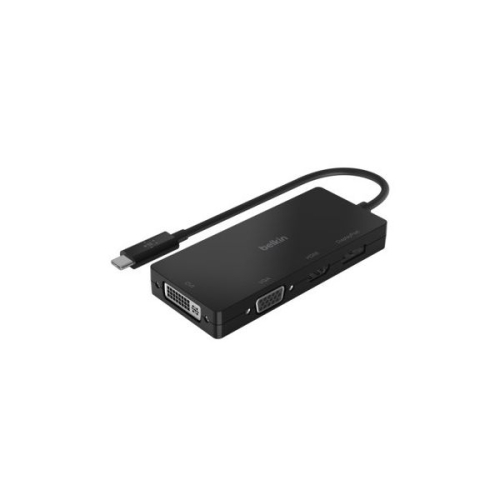 Adaptador de Vídeo USB-C Macho - DVI / VGA / HDMI / DisplayPort Fêmea (Preto) - BELKIN
