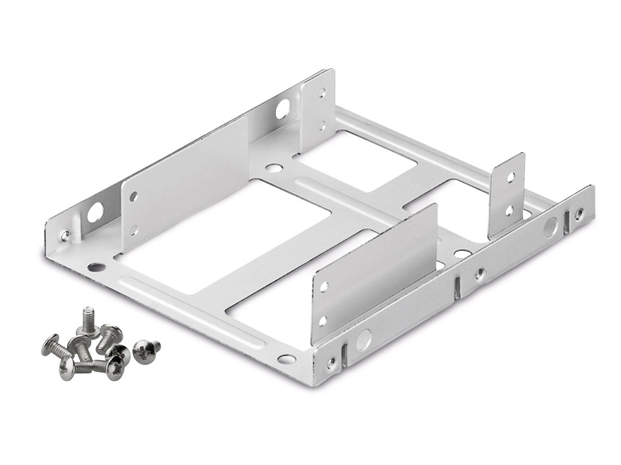 Adaptateur pour 2 HDD/SSD 2.5'' dans baie 3.5''