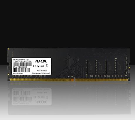 AFOX DDR4 8 GB RAM 2400 MHz UDIMM Speichermodul CL17 Schwarz