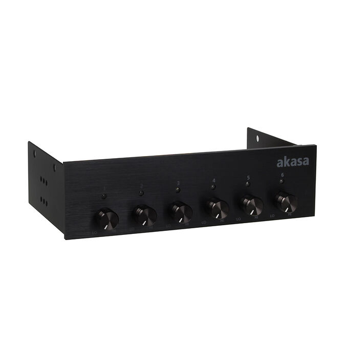 Akasa 5,25 Zoll FC.Six Fan-Controller - schwarz