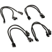 Akasa PWM Lüftersplitter, 4er Pack PC Lüftersteuerung Schwarz