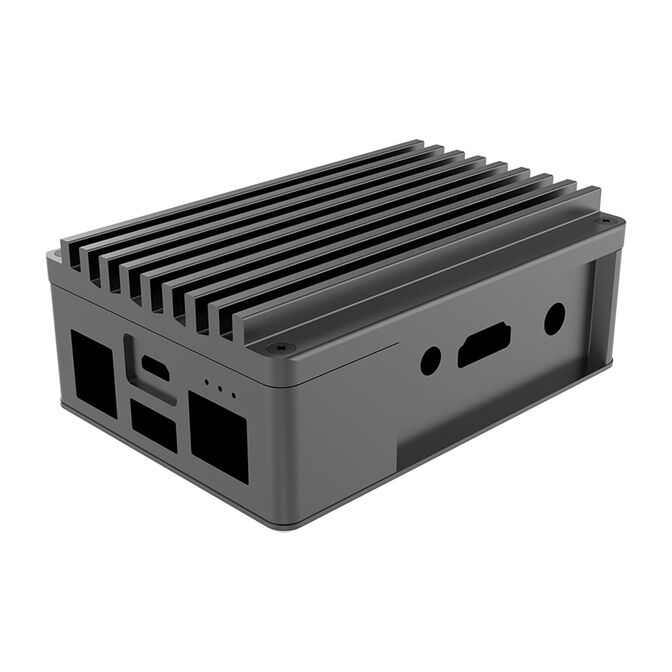Akasa Skyline 3 Pro Gehäuse für Asus Tinker Board 3 und 3s, Aluminium, lüfterlos - schwarz