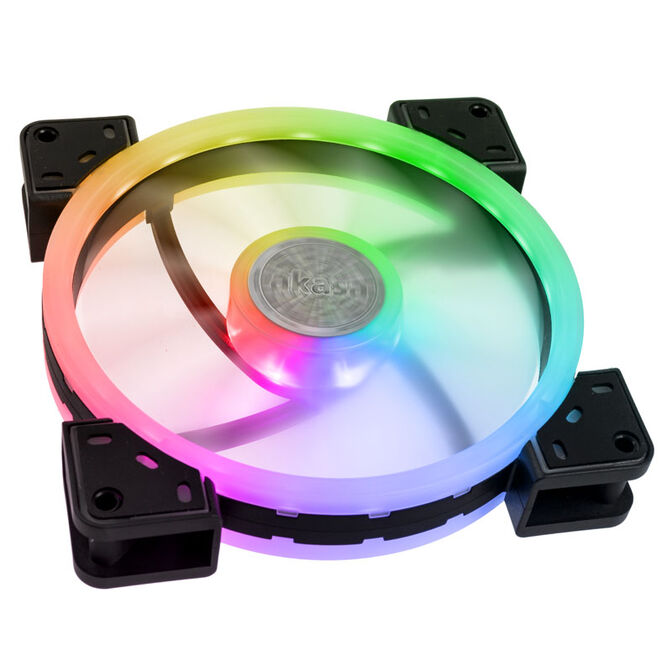 Akasa Vegas TLY Case per computer Ventilatore 14 cm Nero, Traslucido