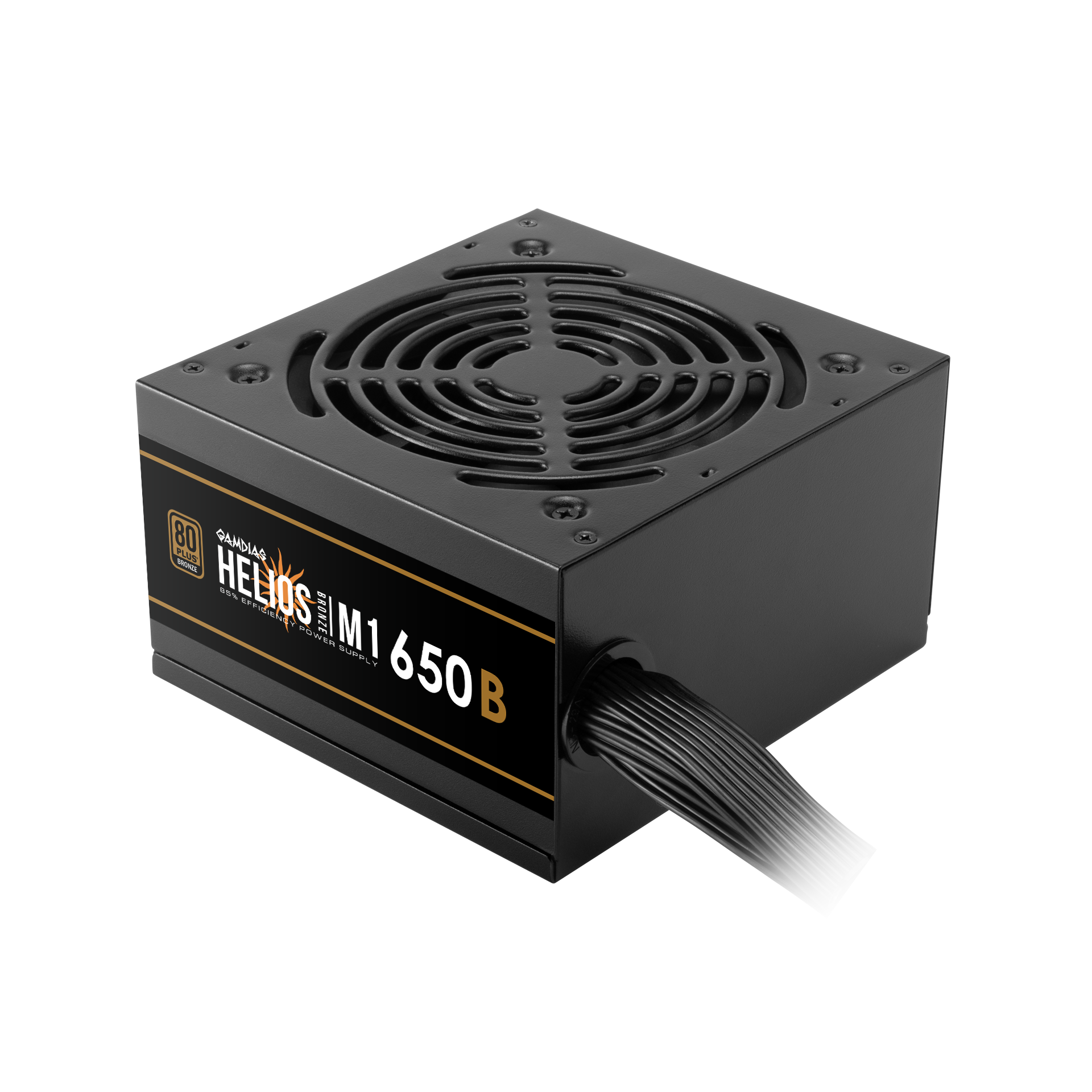 Alimentatore Gamdias HELIOS M1-650B – 650W, cablato, Certificazione 80 PLUS Bronze