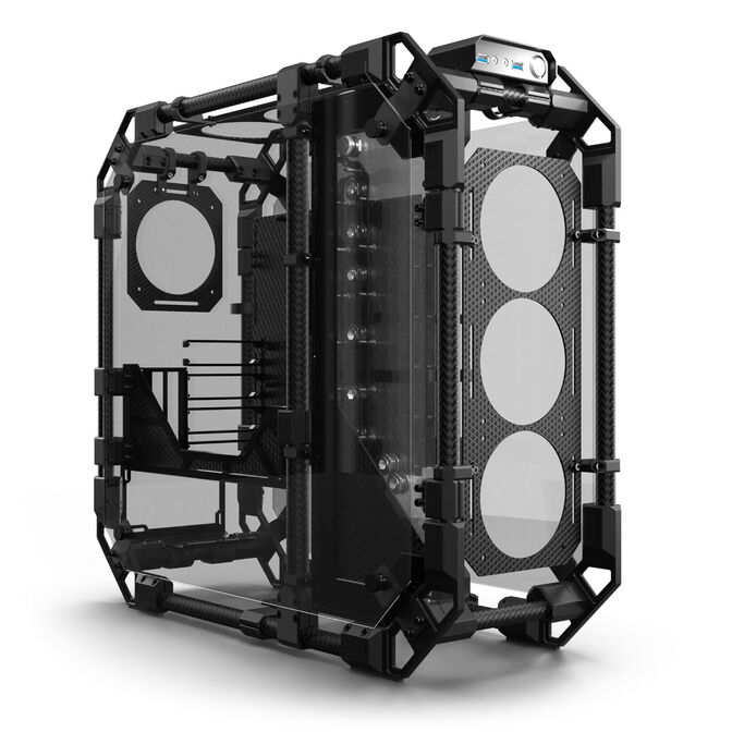 Alphacool Apex Pro Skeleton Carbon Gehäuse