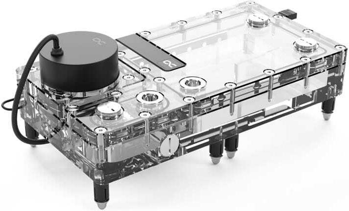 Alphacool Core Flat Reservoir 240, mit VPP-Pumpe - rechts