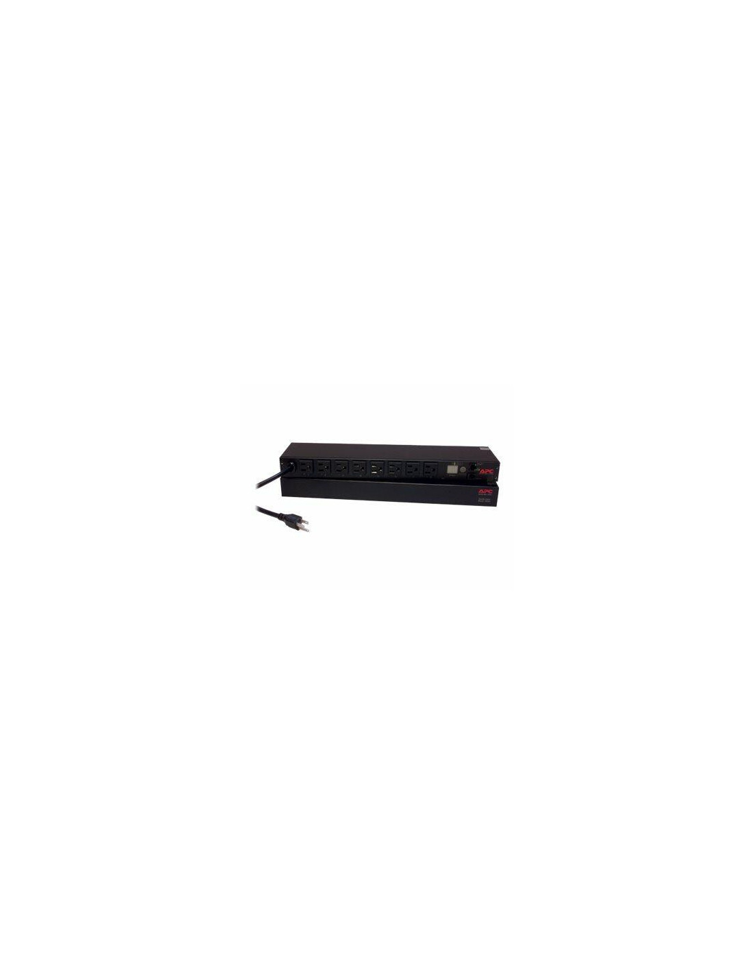 APC Switched Rack PDU AP7900B - Unidade de distribuição de potência (montável em bastidor) - AC 100-120 V - entrada: NEMA 5-15P - conectores de saída: 8 (NEMA 5-15) - 1U - 3.65 m cabo - para P/N: SMX1000C, SMX1500RM2UC, SMX1500RM2UCNC, SMX750C, SMX75