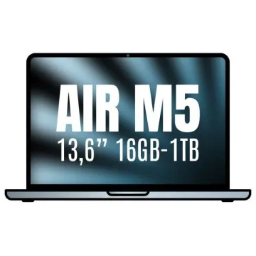 Apple MacBook Air 13,6" / Processador M5 de 10 núcleos / 16 GB de RAM / SSD de 1 TB / GPU de 10 núcleos / Azul