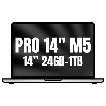 Apple MacBook Pro 14" / Processador M5 Pro de 15 núcleos / 24 GB de RAM / SSD de 1 TB / GPU de 16 núcleos / Prateado