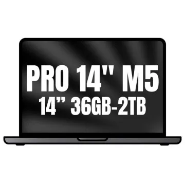 Apple MacBook Pro 14" / Processador M5 Max de 18 núcleos / 36 GB de RAM / SSD de 2 TB / GPU de 32 núcleos / Preto Espacial