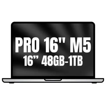 Apple MacBook Pro 16" / Processador M5 Pro de 18 núcleos / 48 GB de RAM / SSD de 1 TB / GPU de 20 núcleos / Prateado