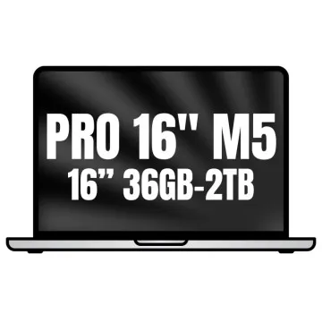 Apple MacBook Pro 16" / Processador M5 Max de 18 núcleos / 36 GB de RAM / SSD de 2 TB / GPU de 32 núcleos / Prateado