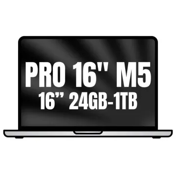 Apple MacBook Pro 16" / Processador M5 Pro de 18 núcleos / 24 GB de RAM / SSD de 1 TB / GPU de 20 núcleos / Prateado
