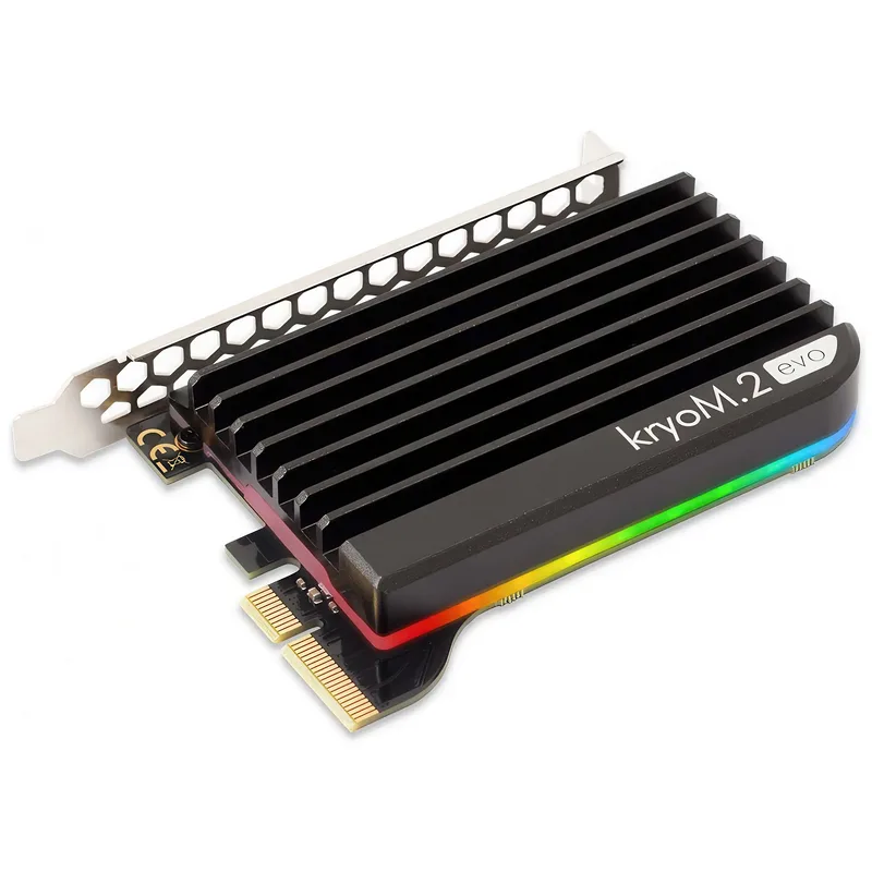 Aqua Computer kryoM.2 Adattatore PCIe 5.0/4.0/3.0 x4 per SSD M.2 M-Key 2280
