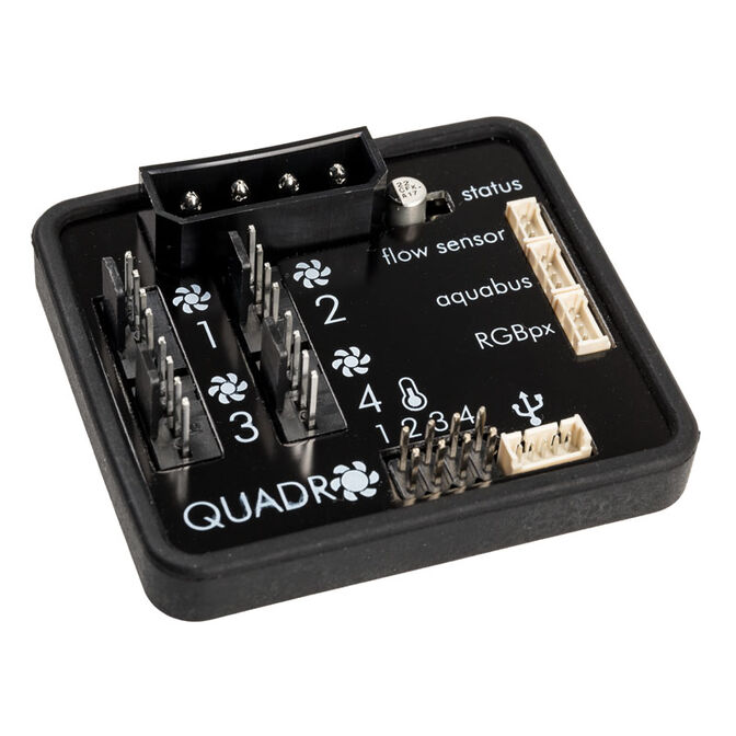 aqua computer QUADRO Controller per Fan PWM / LED RGBpx