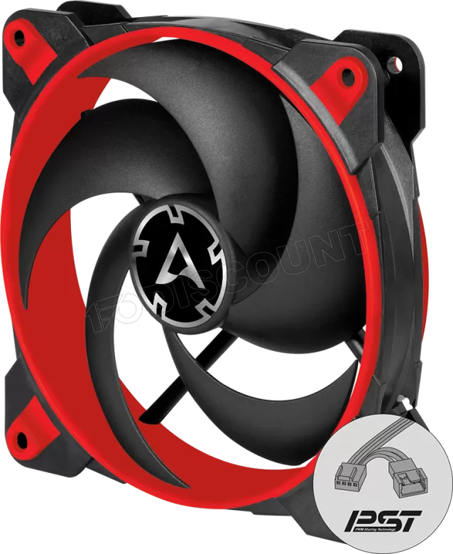 ARCTIC BioniX P120 Gehäuselüfter 120 mm PWM PST Schwarz, Rot