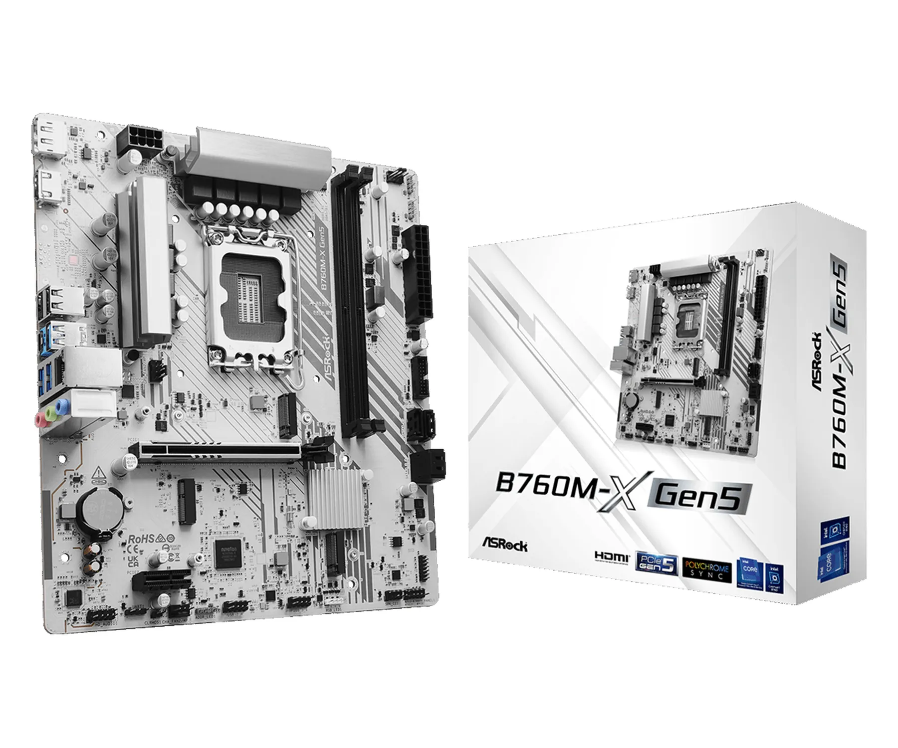 ASRock B760M-X GEN5 LGA1700 mATX-emolevy