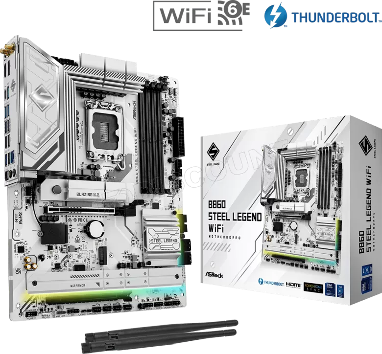 Asrock B860 Steel Legend WiFi Intel B860 LGA 1851 (Socket V1) ATX