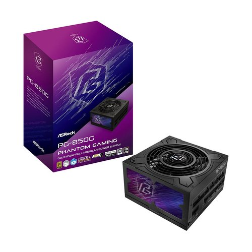 Asrock Phantom Gaming PG-850G 3.1 Pcie 5.1 850W 80 Plus Gold Modular Power Supply