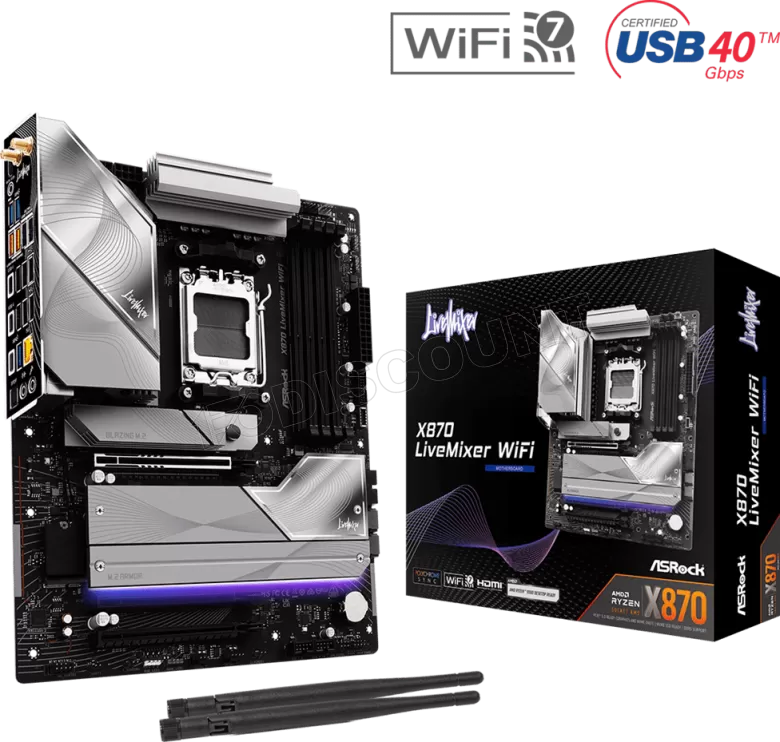 ASRock X870 LIVEMIXER WiFi 7 AM5 ATX -emolevy