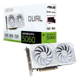 ASUS GeForce RTX 5060 DUAL OC White - 8GB GDDR7 RAM - Grafikkarte