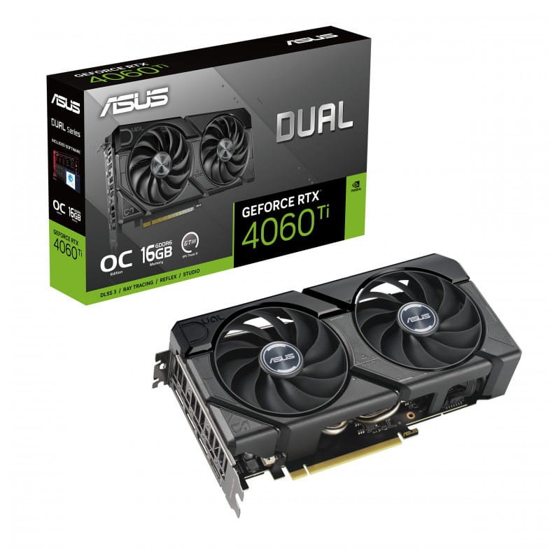 ASUS Dual -RTX4060TI EVO 16 GB GDDR6 - Placa gr&aacute;fica