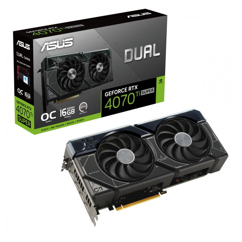 ASUS Dual RTX4070TIS 16 GB GDDR6X - Placa gr&aacute;fica