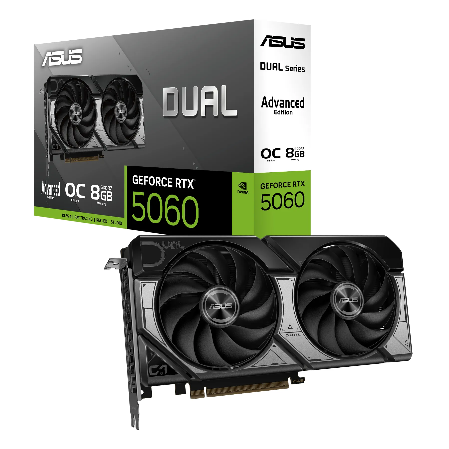 ASUS GeForce RTX 5060 DUAL OC Advanced - 8GB GDDR7 RAM - Grafikkarte