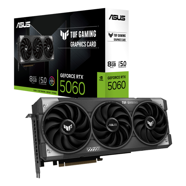 Asus GeForce RTX 5060 TUF Gaming 8GB GDDR7 DLSS4 | Tarjeta Gráfica Nvidia