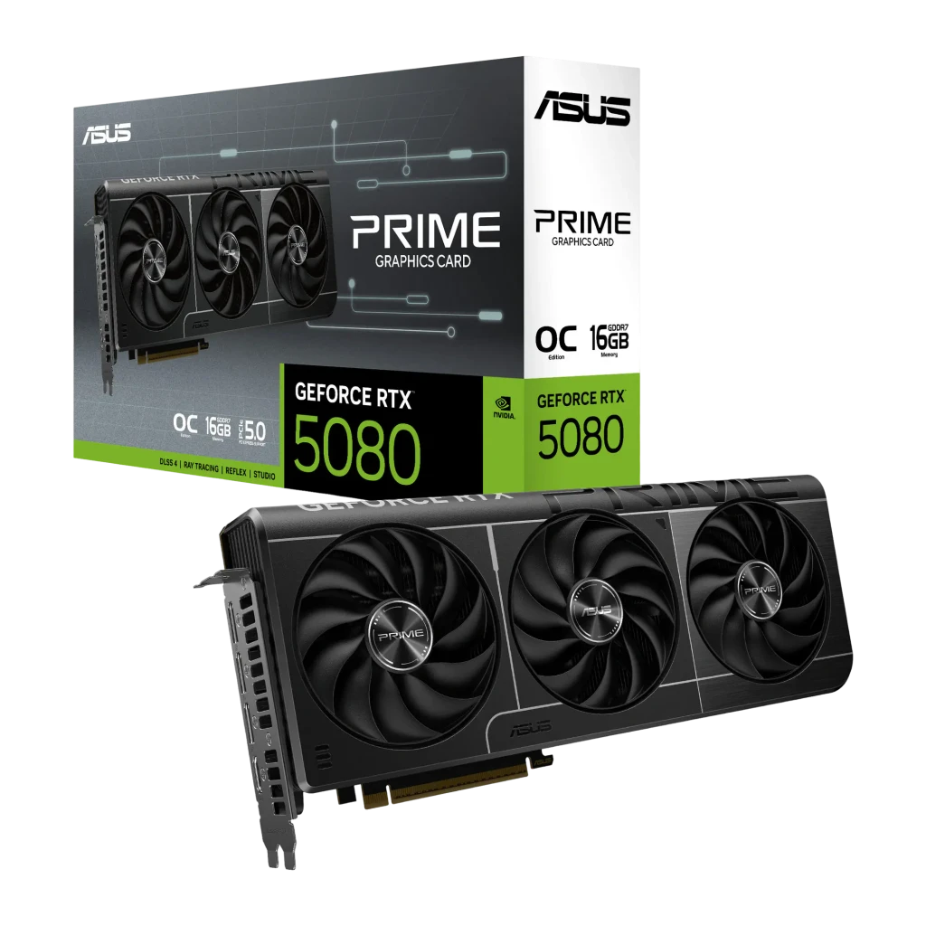 ASUS GeForce RTX 5080 Prime EVO OC - 16GB GDDR7 RAM - Grafikkarte