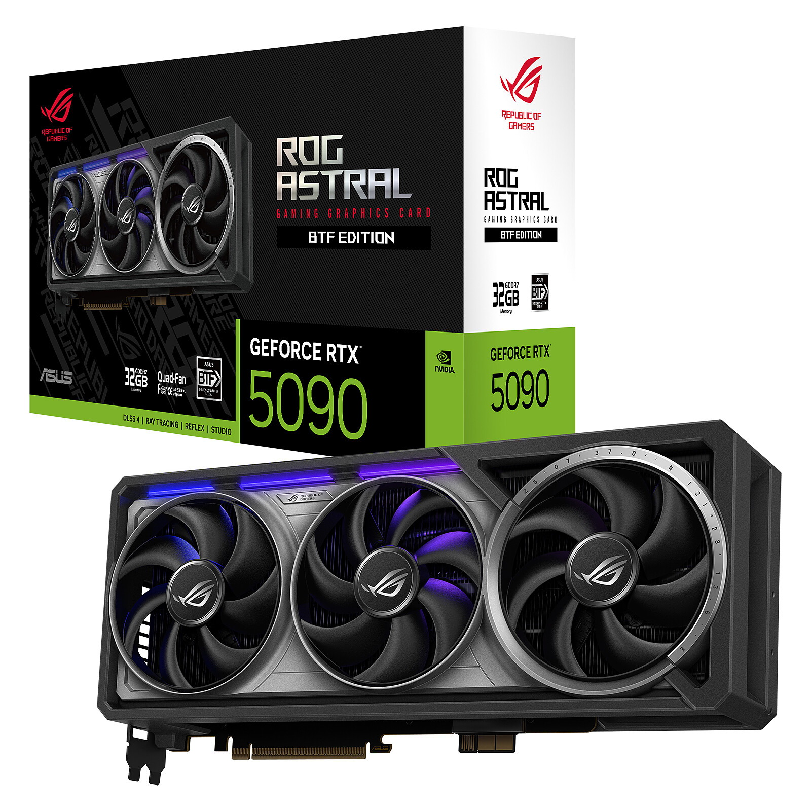 ASUS GeForce RTX 5090 ROG Astral BTF OC - 32GB GDDR7 RAM - Grafikkarte