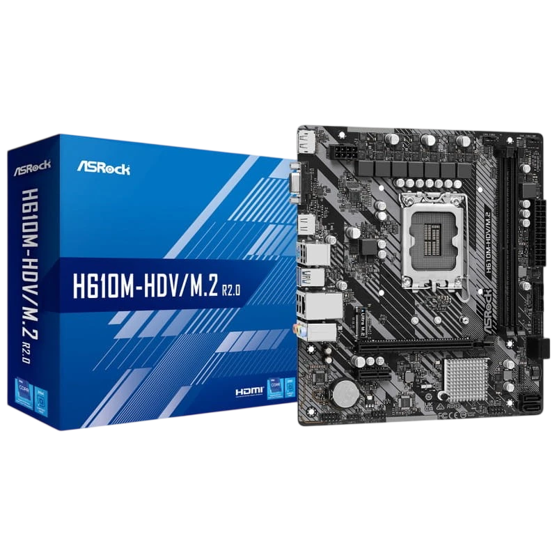 Asus MotherBoard Asus Intel H610M-HDV/M.2 R2 D4 , 90-MXBJH0-A0UAYZ