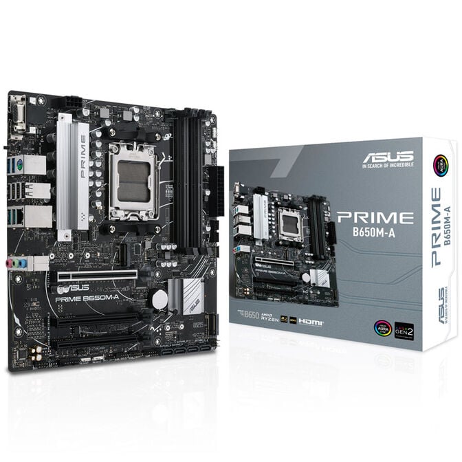 ASUS Prime B650M-A AX Mainboard AMD B650 Sockel AM5 Micro ATX Schwarz