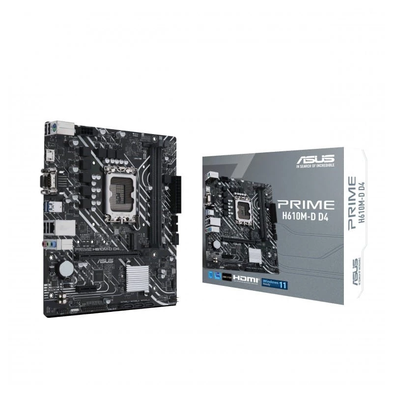 ASUS PRIME H610M-D D4 LGA 1700 micro ATX USB, HDMI, VGA e Gigabit Ethernet