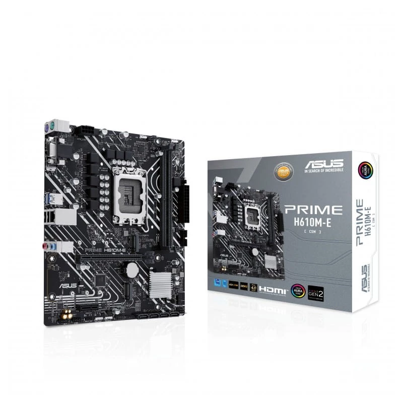 ASUS PRIME H610M-E-CSM Gigabit LAN ATX 24 Pin Motherboard