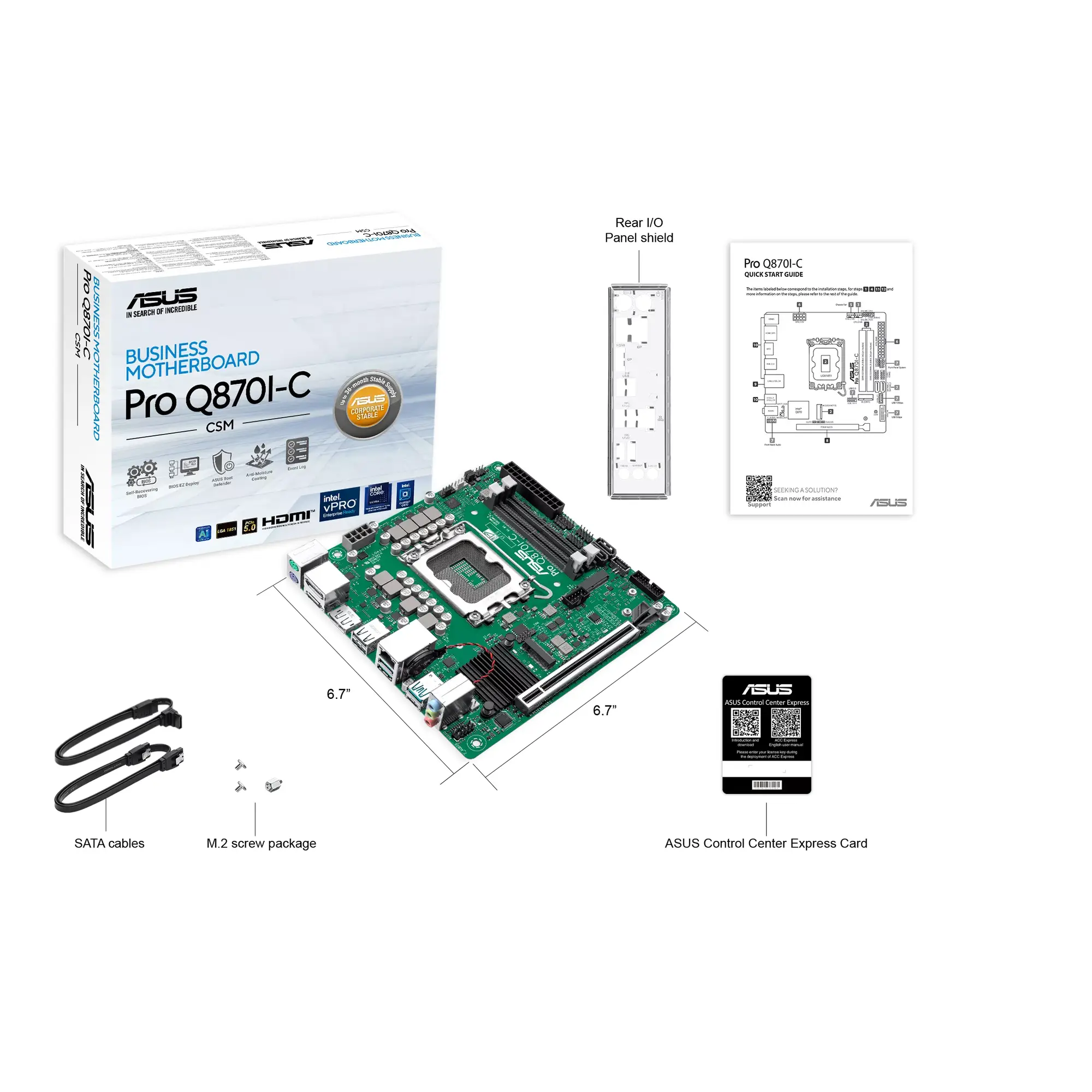 ASUS Pro Q870I-C-CSM LGA1851 Mini-ITX -emolevy