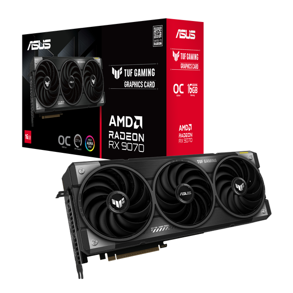 Asus Radeon RX 9070 TUF Gaming 16 Gt OC -näytönohjain