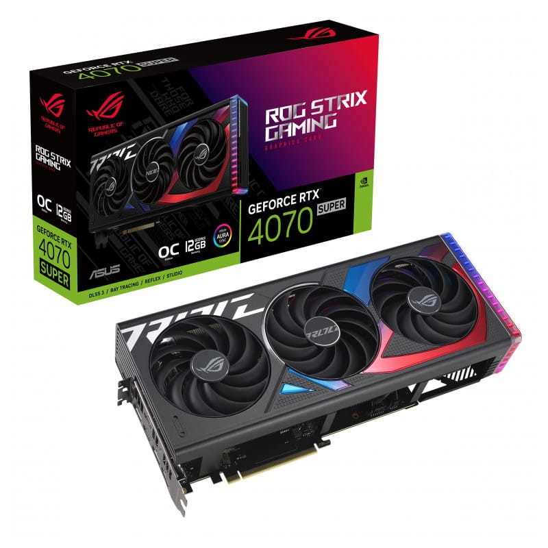 ASUS ROG STRIX RTX4070S SUPER 12 GB GDDR6X - Placa gr&aacute;fica