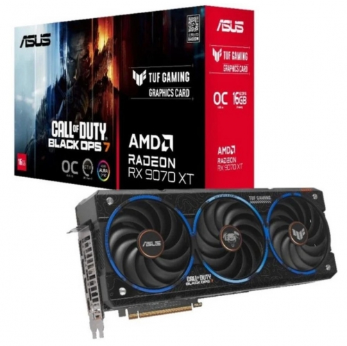 ASUS Radeon RX 9070 XT TUF OC - Call of Duty Black Ops 7 Limited Edition - 16GB GDDR6 RAM - Grafikkarte