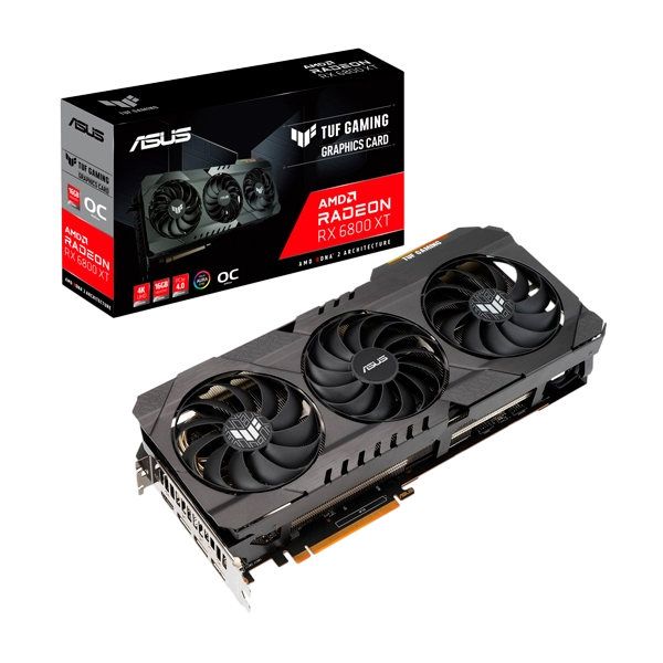 Asus TUF Gaming Radeon RX6800 XT OC 16GB GDDR6 – Tarjeta Gráfica AMD